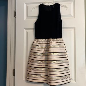 Black and Gold J. Crew dress